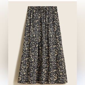 J. Crew Silk Fall Garden Pull on Skirt